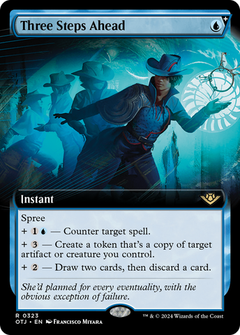 Three Steps Ahead (Extended Art) [Outlaws of Thunder Junction] - The Mythic Store | 24h Order Processing