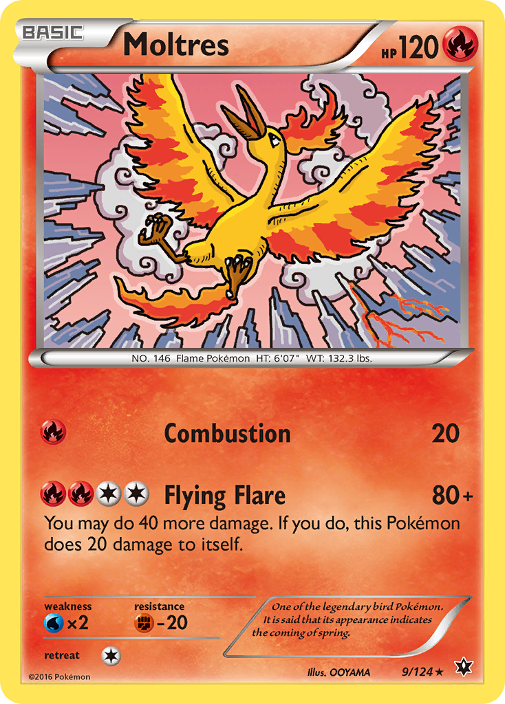 Moltres (9/124) [XY: Fates Collide] - The Mythic Store | 24h Order Processing