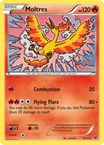 Moltres (9/124) [XY: Fates Collide] - The Mythic Store | 24h Order Processing
