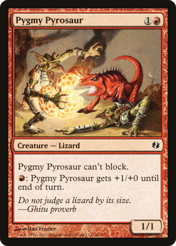 Pygmy Pyrosaur [Duel Decks: Venser vs. Koth] - The Mythic Store | 24h Order Processing