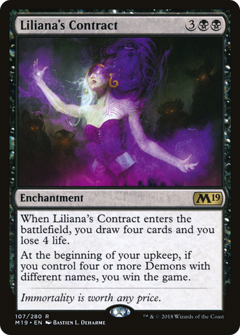 Liliana's Contract [Core Set 2019] - The Mythic Store | 24h Order Processing