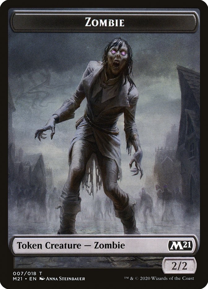 Cat (011) // Zombie Double-Sided Token [Core Set 2021 Tokens] - The Mythic Store | 24h Order Processing