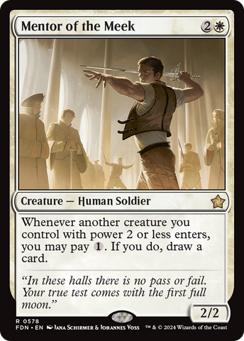 Mentor of the Meek [Foundations] - The Mythic Store | 24h Order Processing
