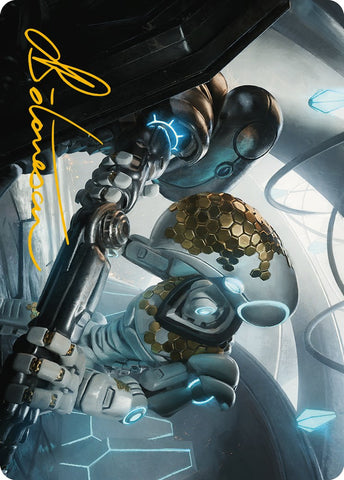 Myr Kinsmith Art Card (Gold-Stamped Signature) [Phyrexia: All Will Be One Art Series] - The Mythic Store | 24h Order Processing