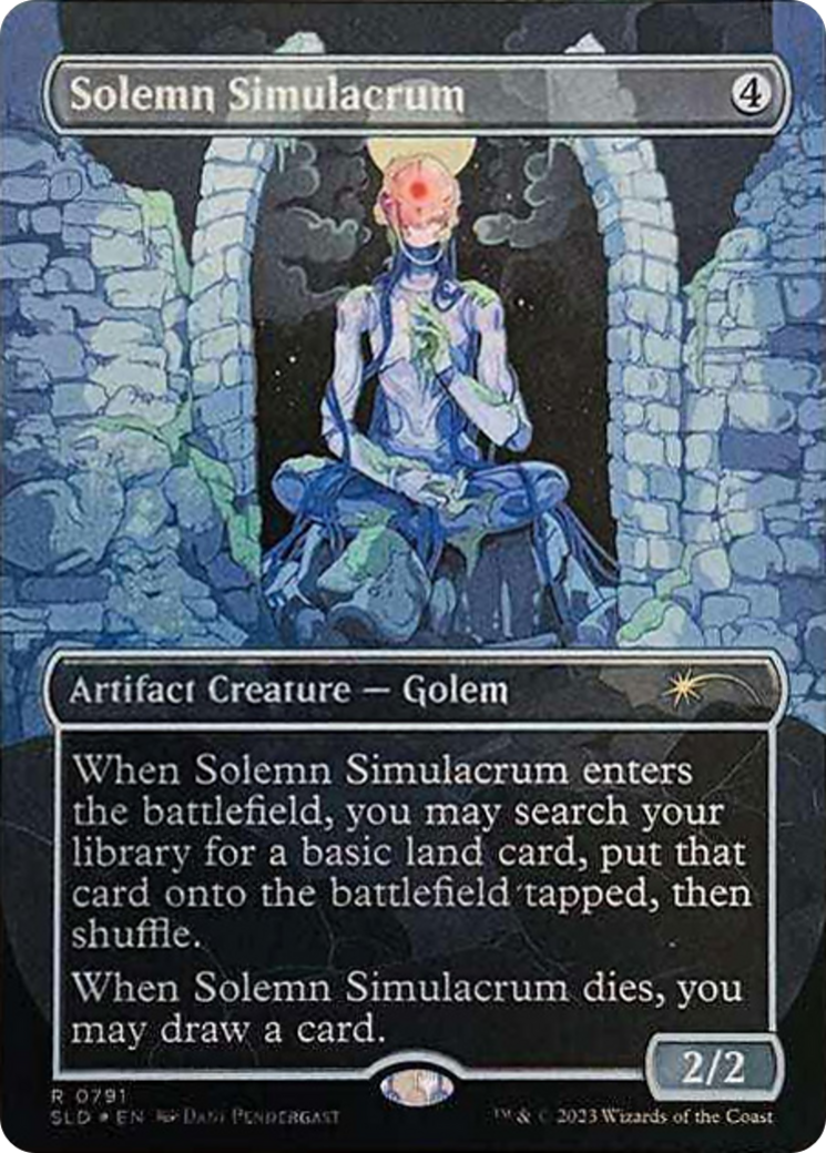 Solemn Simulacrum (0791) (Borderless) [Secret Lair Drop Series] - The Mythic Store | 24h Order Processing