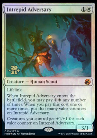 Intrepid Adversary [Innistrad: Midnight Hunt Prerelease Promos] - The Mythic Store | 24h Order Processing