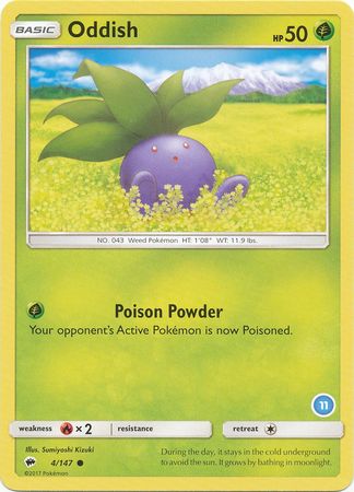 Oddish (4/147) (Deck Exclusive #11) [Sun & Moon: Trainer Kit - Alolan Ninetales] - The Mythic Store | 24h Order Processing