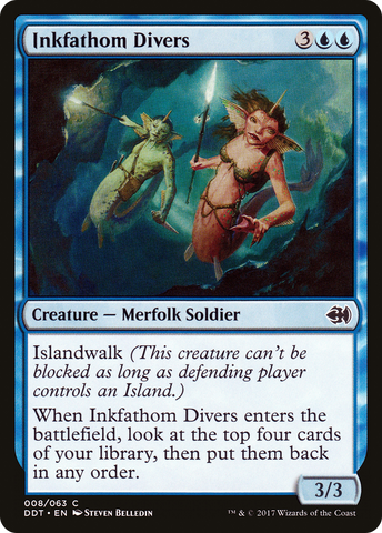 Inkfathom Divers [Duel Decks: Merfolk vs. Goblins] - The Mythic Store | 24h Order Processing