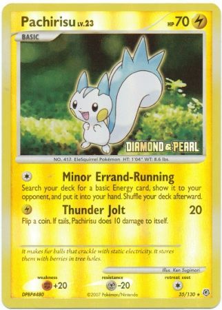 Pachirisu (35/130) [Burger King Promos: 2008 Collection] - The Mythic Store | 24h Order Processing