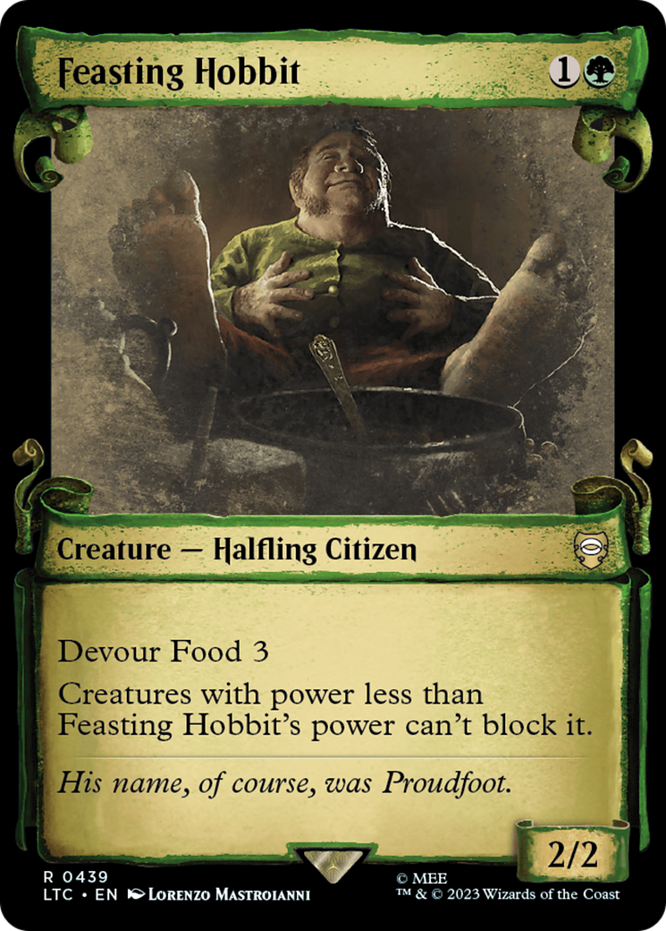 Feasting Hobbit [The Lord of the Rings: Tales of Middle-Earth Commander Showcase Scrolls] - The Mythic Store | 24h Order Processing