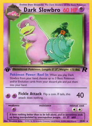 Dark Slowbro (29/82) [Team Rocket 1st Edition] - The Mythic Store | 24h Order Processing