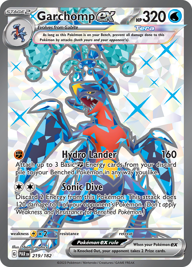 Garchomp ex (219/182) [Scarlet & Violet: Paradox Rift] - The Mythic Store | 24h Order Processing