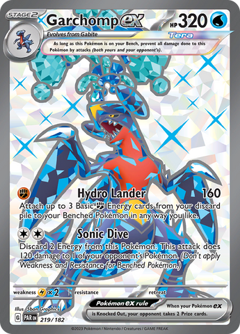 Garchomp ex (219/182) [Scarlet & Violet: Paradox Rift] - The Mythic Store | 24h Order Processing