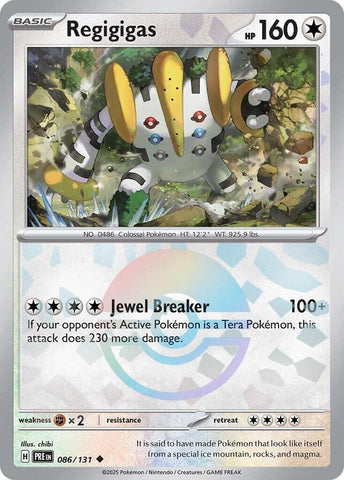 Regigigas (086/131) (Poke Ball Pattern) [Scarlet & Violet: Prismatic Evolutions] - The Mythic Store | 24h Order Processing