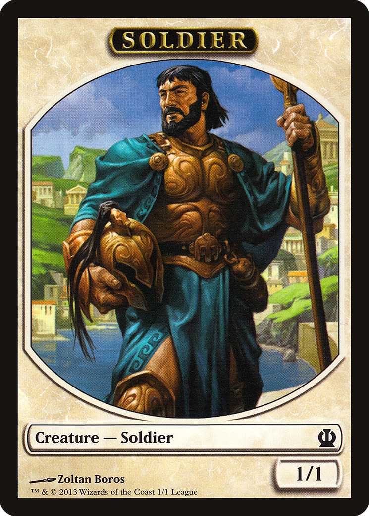 Soldier Token (Zoltan Boros) [League Tokens 2013] - The Mythic Store | 24h Order Processing
