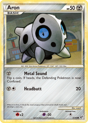 Aron (42/90) [HeartGold & SoulSilver: Undaunted] - The Mythic Store | 24h Order Processing