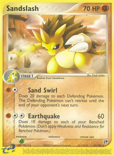 Sandslash (21/100) [EX: Sandstorm] - The Mythic Store | 24h Order Processing