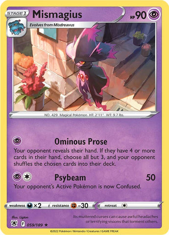 Mismagius (059/189) [Sword & Shield: Astral Radiance] - The Mythic Store | 24h Order Processing
