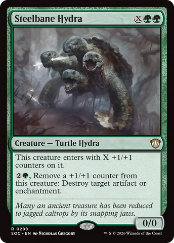Steelbane Hydra [Secrets of Strixhaven Commander] - The Mythic Store | 24h Order Processing