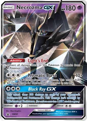 Necrozma GX (SM58) [Sun & Moon: Black Star Promos] - The Mythic Store | 24h Order Processing