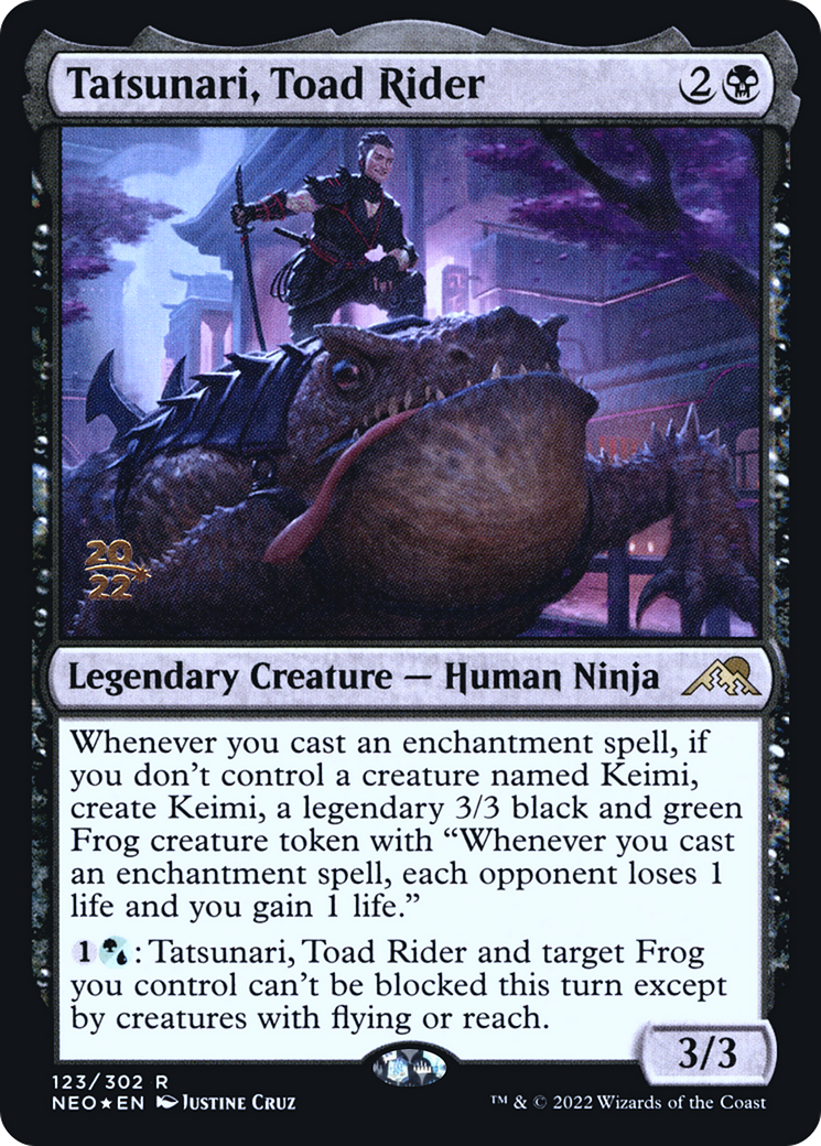 Tatsunari, Toad Rider [Kamigawa: Neon Dynasty Prerelease Promos] - The Mythic Store | 24h Order Processing