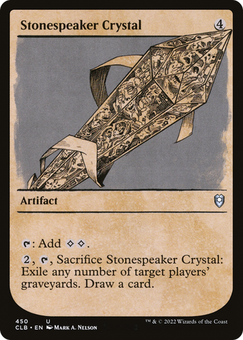 Stonespeaker Crystal (Showcase) [Commander Legends: Battle for Baldur's Gate] - The Mythic Store | 24h Order Processing