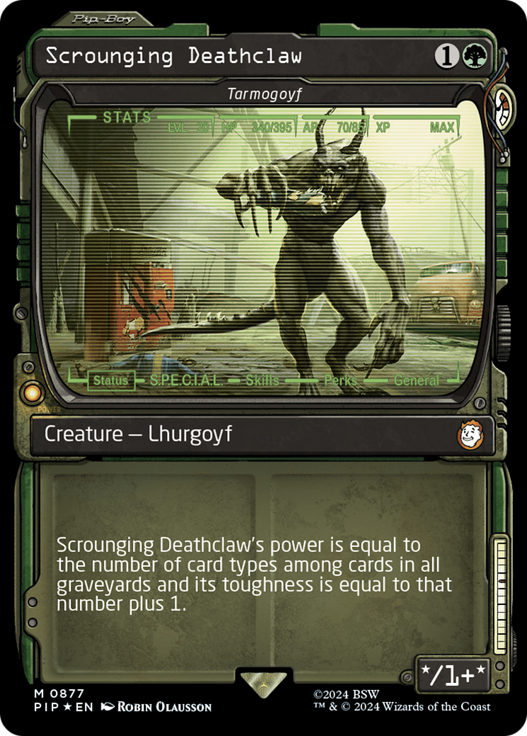 Scrounging Deathclaw - Tarmogoyf (Showcase) (Surge Foil) [Fallout] - The Mythic Store | 24h Order Processing