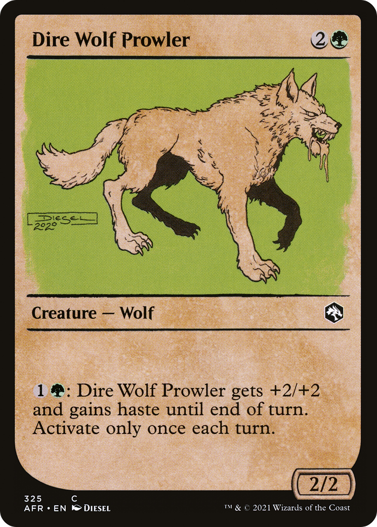 Dire Wolf Prowler (Showcase) [Dungeons & Dragons: Adventures in the Forgotten Realms] - The Mythic Store | 24h Order Processing