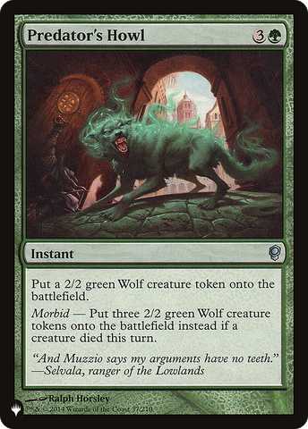 Predator's Howl [The List] - The Mythic Store | 24h Order Processing