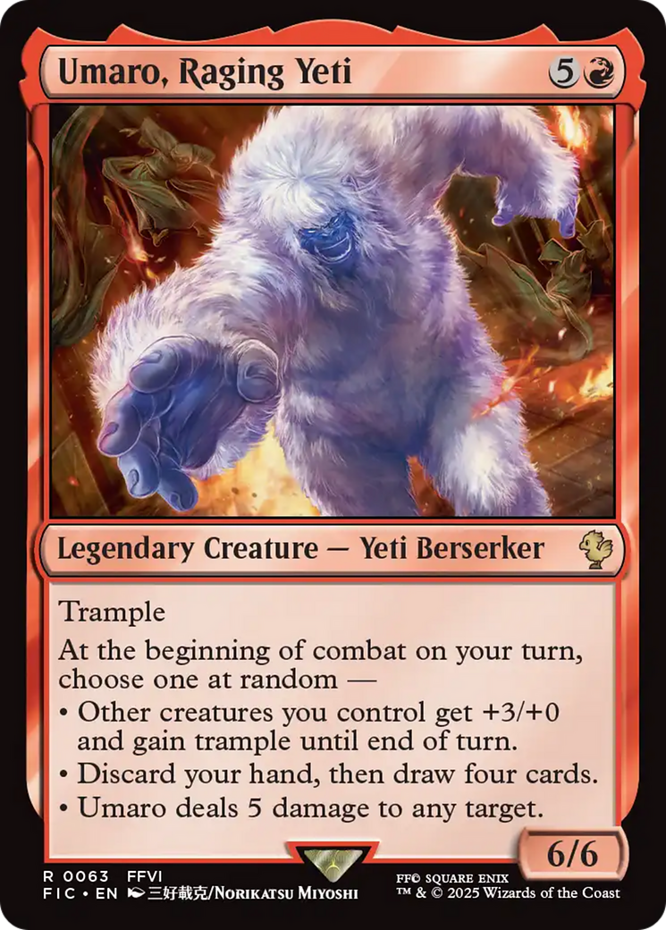 Umaro, Raging Yeti [FINAL FANTASY Commander] - The Mythic Store | 24h Order Processing