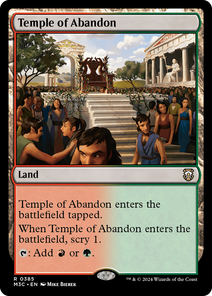 Temple of Abandon (Ripple Foil) [Modern Horizons 3 Commander] - The Mythic Store | 24h Order Processing