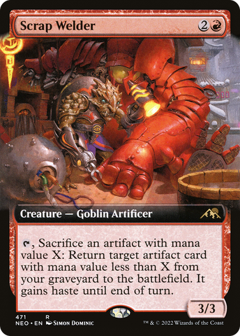 Scrap Welder (Extended Art) [Kamigawa: Neon Dynasty] - The Mythic Store | 24h Order Processing