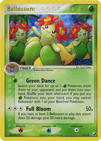 Bellossom (3/115) (Stamped) [EX: Unseen Forces] - The Mythic Store | 24h Order Processing