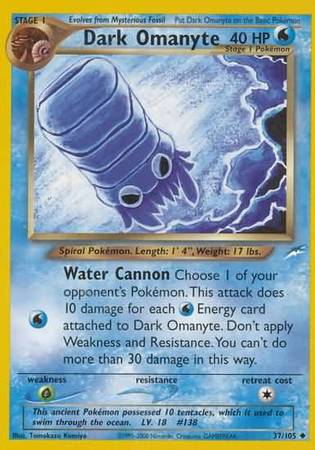 Dark Omanyte (37/105) [Neo Destiny Unlimited] - The Mythic Store | 24h Order Processing