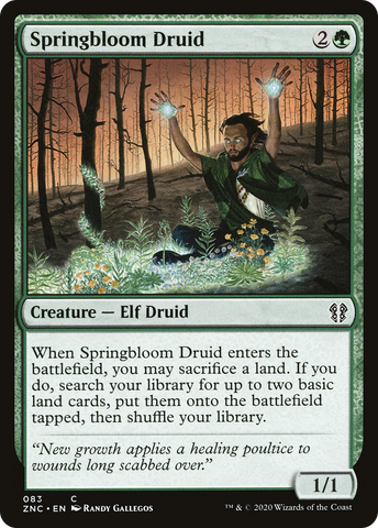 Springbloom Druid [Zendikar Rising Commander] - The Mythic Store | 24h Order Processing