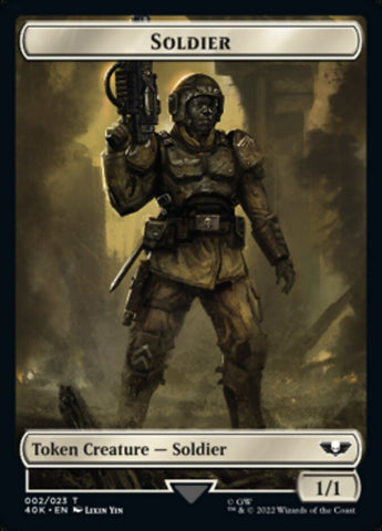 Soldier (002) // Space Marine Devastator Double-Sided Token [Warhammer 40,000 Tokens] - The Mythic Store | 24h Order Processing