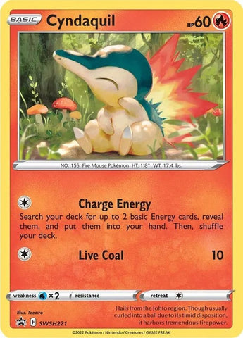 Cyndaquil (SWSH221) (Cosmos Holo) [Sword & Shield: Black Star Promos] - The Mythic Store | 24h Order Processing
