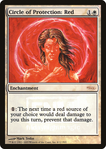 Circle of Protection: Red [Friday Night Magic 2005] - The Mythic Store | 24h Order Processing