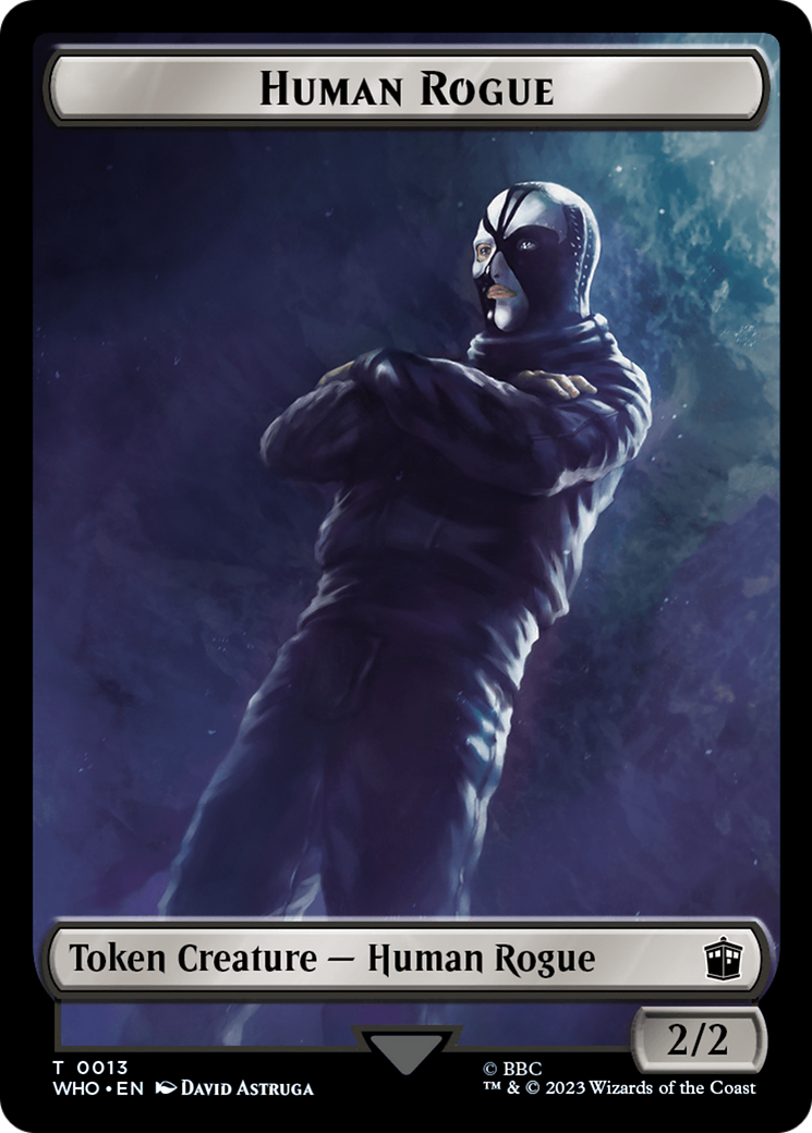Human Rogue // Beast Double-Sided Token [Doctor Who Tokens] - The Mythic Store | 24h Order Processing