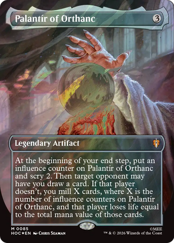 Palantir of Orthanc (Borderless) (Surge Foil) [The Hobbit: Eternal-Legal] - The Mythic Store | 24h Order Processing