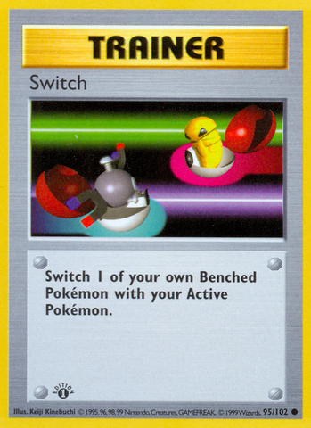 Switch (95/102) (Shadowless) [Base Set 1st Edition] - The Mythic Store | 24h Order Processing