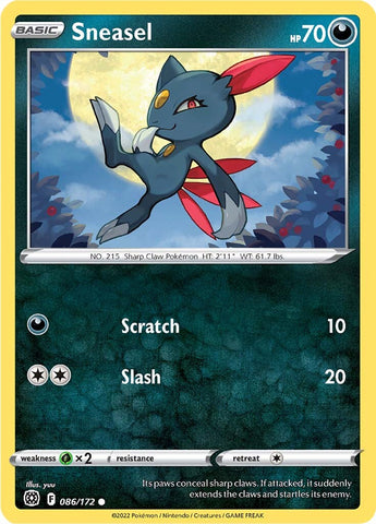 Sneasel (086/172) [Sword & Shield: Brilliant Stars] - The Mythic Store | 24h Order Processing