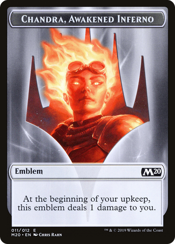 Chandra, Awakened Inferno Emblem [Core Set 2020 Tokens] - The Mythic Store | 24h Order Processing