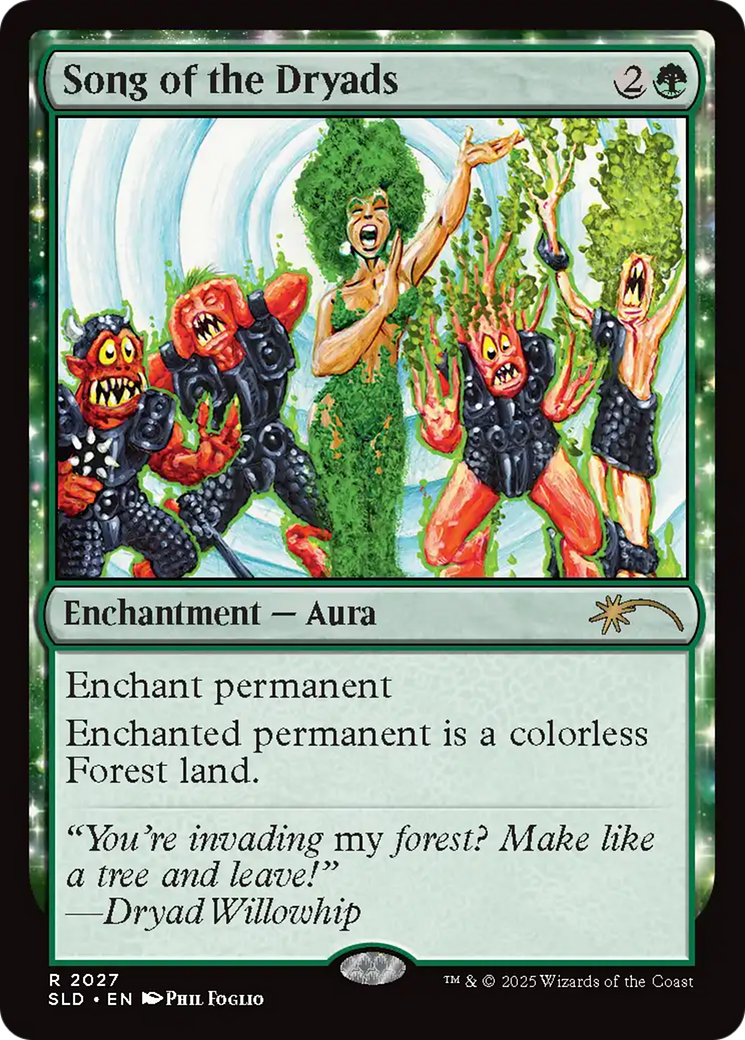 Song of the Dryads (2027) (Rainbow Foil) [Secret Lair Drop Series] - The Mythic Store | 24h Order Processing