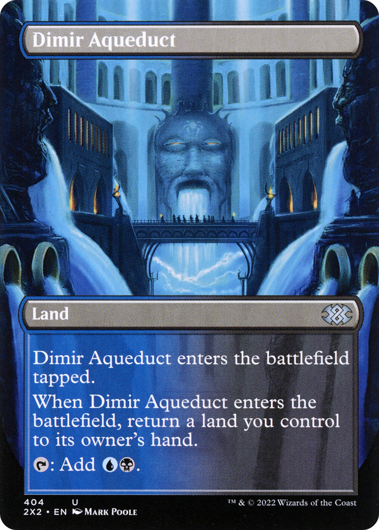 Dimir Aqueduct (Borderless Alternate Art) [Double Masters 2022] - The Mythic Store | 24h Order Processing