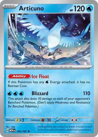 Articuno (144/165) [Scarlet & Violet 151] - The Mythic Store | 24h Order Processing