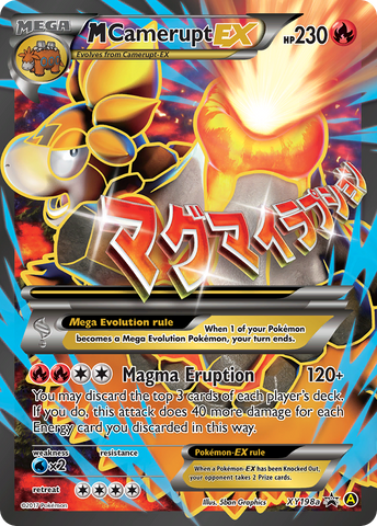 M Camerupt EX (XY198a) [XY: Black Star Promos] - The Mythic Store | 24h Order Processing