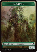 Elemental (0007) // Golem (0014) Double-Sided Token [Edge of Eternities Commander Tokens] - The Mythic Store | 24h Order Processing