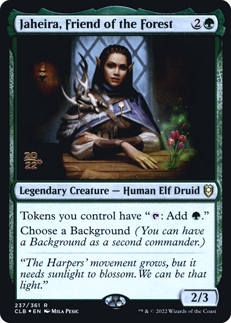 Jaheira, Friend of the Forest [Commander Legends: Battle for Baldur's Gate Prerelease Promos] - The Mythic Store | 24h Order Processing