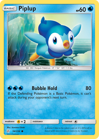 Piplup (54/236) [Sun & Moon: Cosmic Eclipse] - The Mythic Store | 24h Order Processing